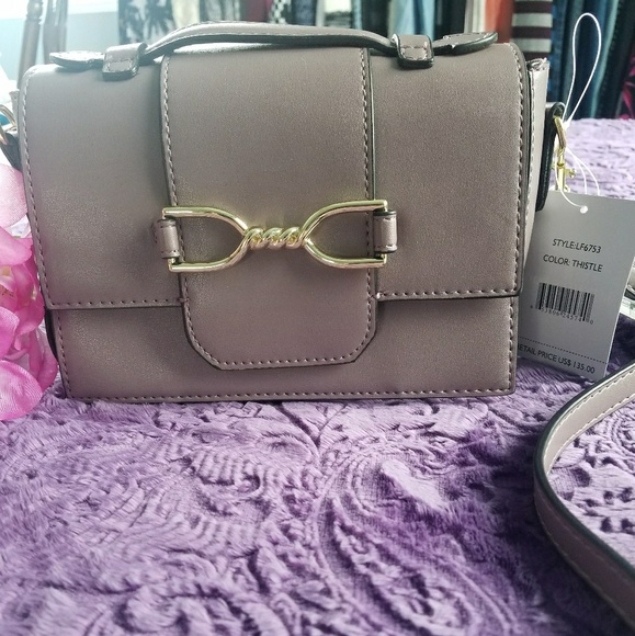London Fog Handbags - ❄️2/$15❄️ London Fog Lilac Crossbody Purse NWT